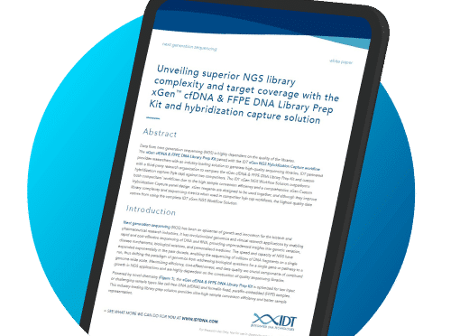 Why choose IDT research solutions for cfDNA analysis?